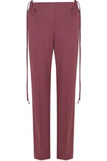 Mm6 By Maison Margiela TAILORED PANT WITH WAIST TIE WINE